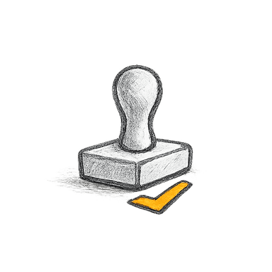 You approve and customize