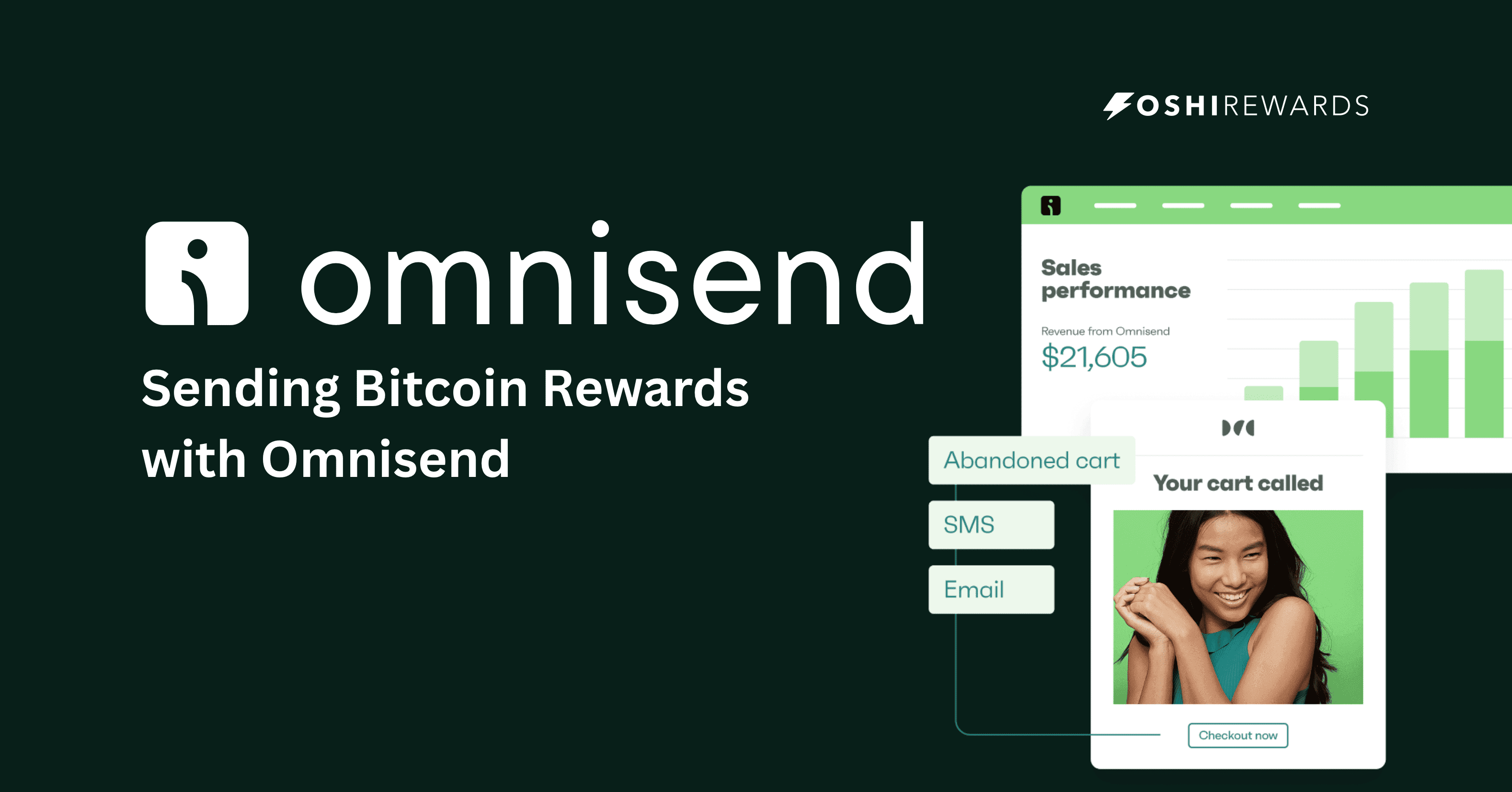 Omnisend and Oshi integration for branded Bitcoin rewards emails