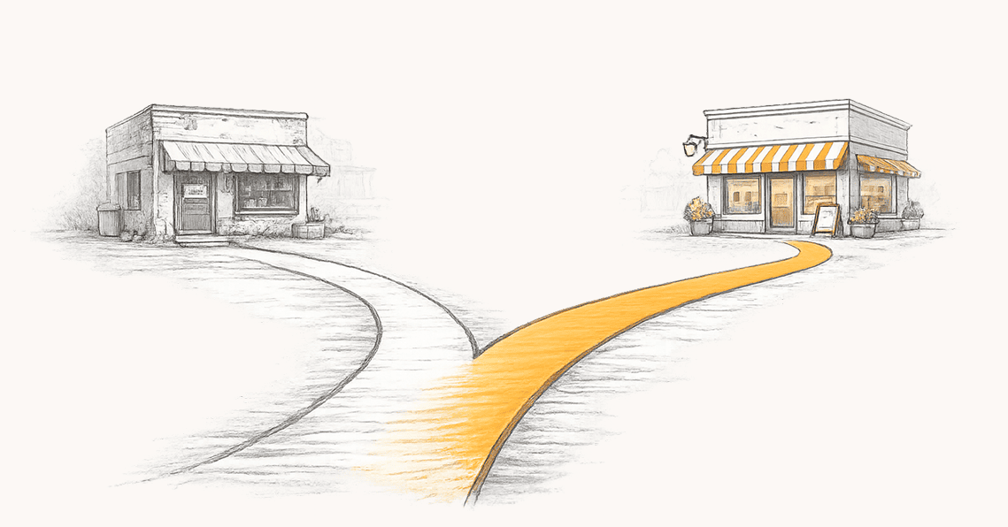 Two paths diverging: choosing the right loyalty program for your small business