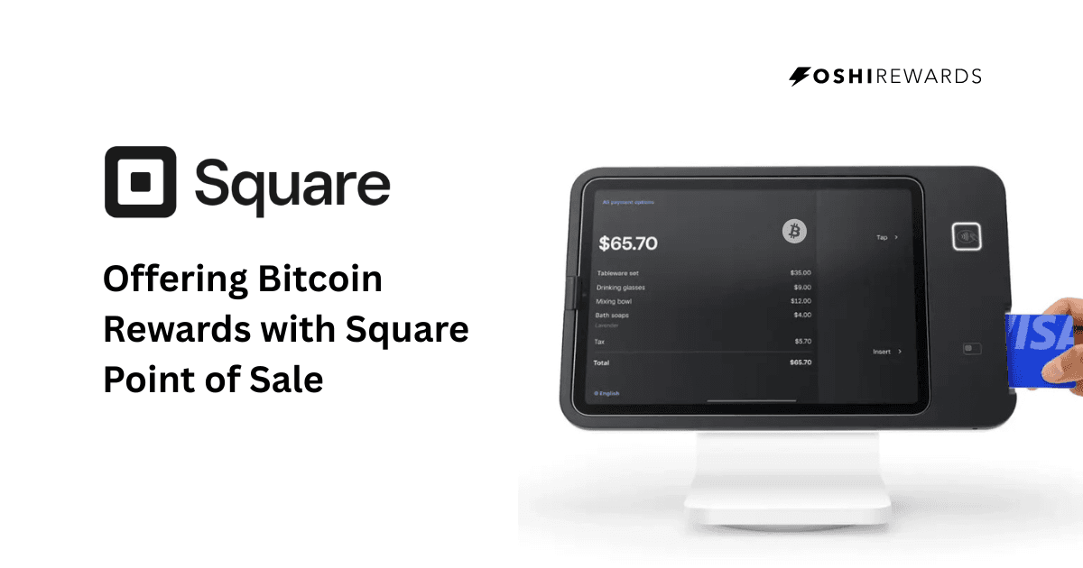 Bitcoin rewards for Square Point of Sale powered by Oshi