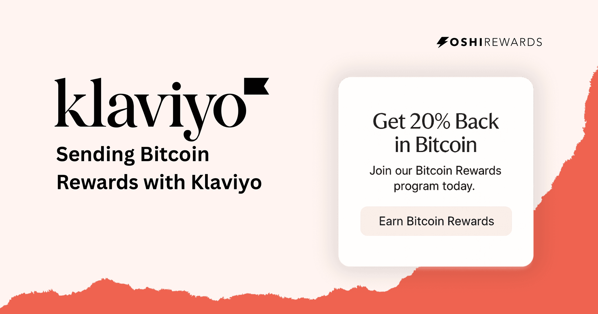 Klaviyo and Oshi integration for branded Bitcoin rewards emails
