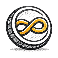 Three receipt slips with orange coins at the base