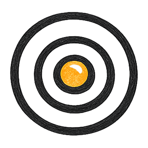 Concentric circles radiating outward, representing compounding social reach