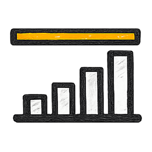 Bar chart with horizontal orange ceiling line, representing spend-based reward cap